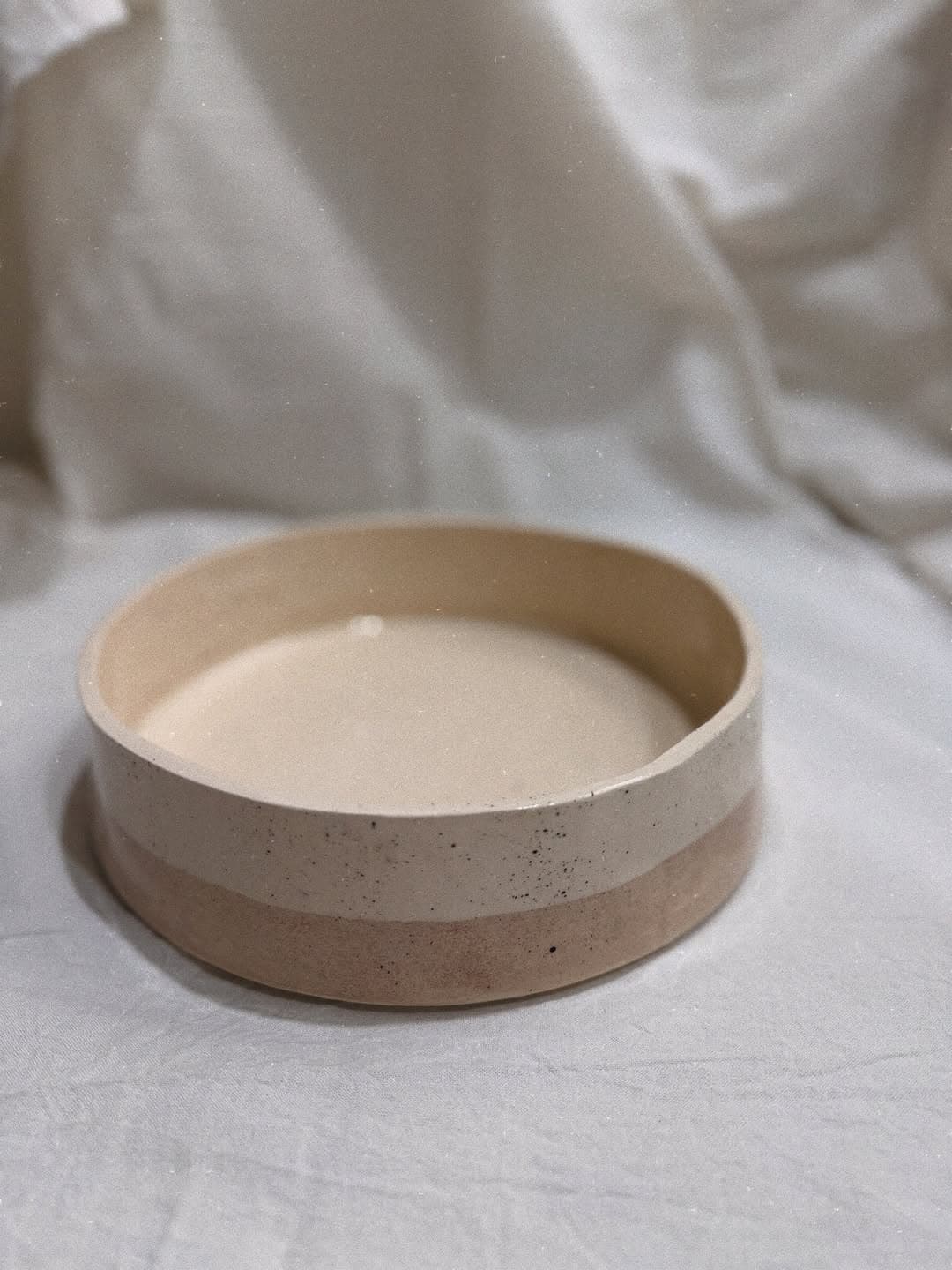 Taza Texturada Beige - Cerámica artesanal hecha a mano Argentina